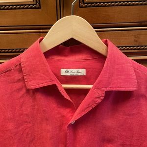 Lori piana button up dress shirt size M